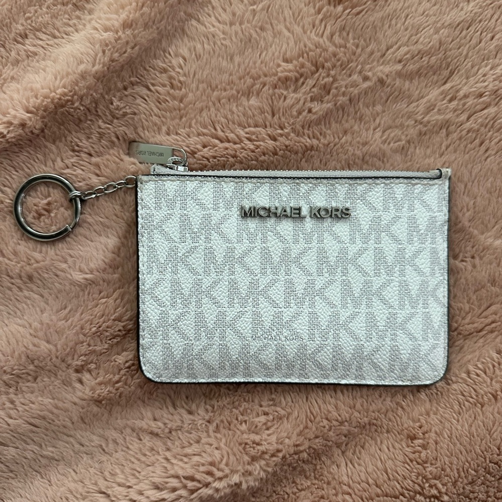 Michael Kors Silver Key & Card Holder